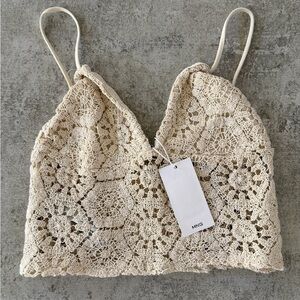 Mango Crochet Crop Top